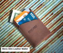 Mens Slim Leather Wallet