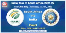 SA vs Ind 1st ODI report series 2021-22 