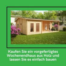 Kaufen Sie ein vorgefertigtes Wochenendhaus aus Holz und lassen Sie es einfach bauen