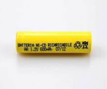 Ni-Cd Rechargeable Battery-AA 600mAh 1.2V-Emergency Lighting Battery
