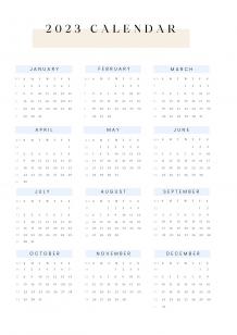 Calendar with Week - WOTYT