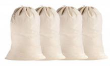 Cotton Laundry Bags - Natural - Pack of 4 | Extra Large &amp; Heavy Duty | SweetNeedle.co.uk