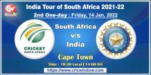 SA vs Ind 2nd odi report series 2021-22 