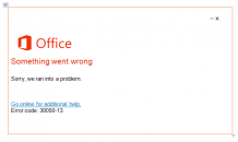 Detailed solution for office error code 30050-13 - Microsoft Live Assist