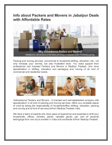           Info about Packers And Movers in Jabalpur Deals With Affordable Ra.. |authorSTREAM      