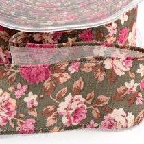 Vintage Floral Ribbon - Decorative  Ribbon - Ribbons