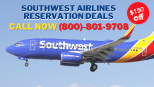 +1-800-801-9708 Book Southwest Airlines Tickets, Save Upto $150