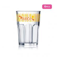 Luminarc 6pcs Decorative Tuff Juice - Juices Glass Set