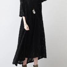 best dresses - Black Cross Neck Lace Dress