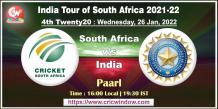 SA vs Ind 4th t20i report series 2021-22 