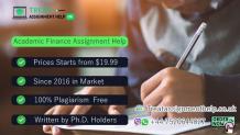 How Do Finance Assignment Help Services Assist Students?