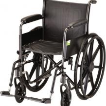 16 Inch Steel Wheelchair Fixed Arms and Footrests - wholesalemedicalsuppliers