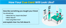 Describe Something You Taught to Your Friend - IELTS Cue Card