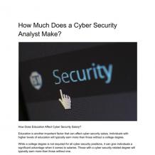 How Much Does a Cyber Security Analyst Make | Pearltrees