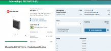 Microchip, PIC16F74-I/L, Microcontrollers, 8 bit