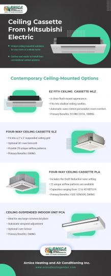 Ceiling Cassette HVAC Systems from Mitsubishi Electric