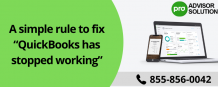 A simple rule to fix “QuickBooks has stopped working”