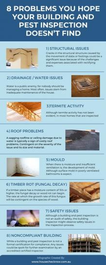 8 Things Your Building and Pest Inspection Will Not Find [Infographic]