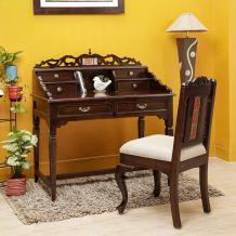 Handcrafted Study Table | Stylish Study Table | Teak Wood Study Table