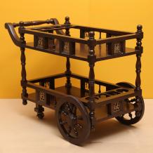 Invest in Quality and Style with a Teakwood Food Trolley from Aakriti Art Creations: Buy Now