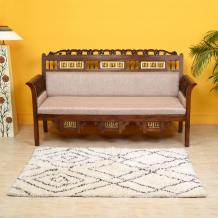 Experience Comfort and Luxury: Buy Maharaja Teakwood Sofa by Aakriti Art Creations Today