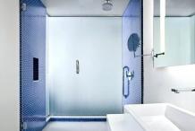 Small Bathroom with a Frameless Shower 