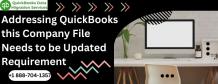 Addressing QuickBooks this Company File Needs to be Updated Requirement