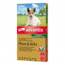  Buy Advantix For Small Dogs & Pups Up To 4kg (Green) - Free Shipping