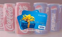 Choose Between Coke And Pepsi, Receive A Prepaid Visa® Gift Card