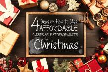 Affordable Cubes Self Storage Unit Ideas for Christmas Season