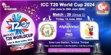 Afghanistan vs Papua New Guinea Live ICC T20 World Cup 2024 - cricwindow.com 