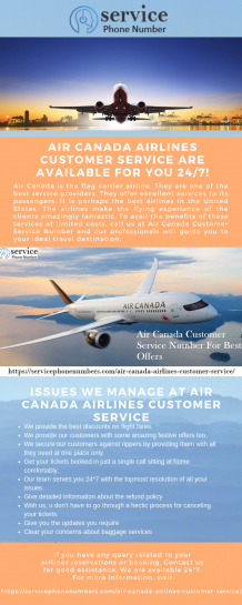 Air Canada Airlines Customer Service Are Available For You 24/7!