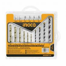 INGCO 16PCS DRILL BITS & SET SCREWDRIVER BITS SET AKSDB9165 | PACKED BY DOUBLE BLISTER