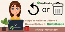 Procedure to Undo or Remove Transactions from Reconciliations in QuickBooks Online