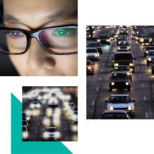 Let night glasses clear your path from glare while driving.