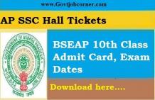AP SSC Hall Tickets 2019- BSEAP 10th Class Admit Card, AP Board SSC Call letter