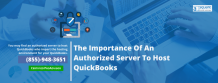 What are the advantages & disadvantages of An Authorized Server To Host QB?
