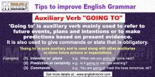 Auxiliary Verb 'Going to' used to refer future events, plans and intentions - English Mirror 