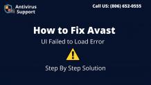 How to Fix Avast “UI Failed to Load” Error on Windows 10