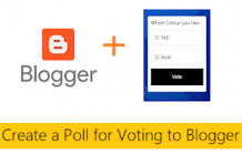  How to Create a Poll for Voting to Blogger blog with Pictures 