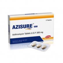 Azisure-500 Tablets, Azithromycin Tablets Usp 500 Mg - Schwitz Biotech