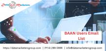BAAN Users Email List | Data Marketers Group