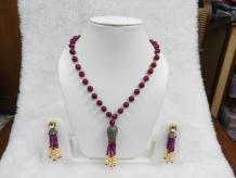 Pink beaded necklace Upto 90% OFF:  Babosa Sakhi