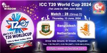 Bangladesh vs Netherlands Live ICC T20 World Cup 2024 - cricwindow.com 