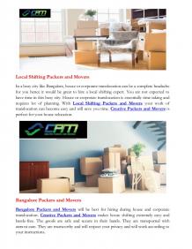 Bangalore Top Packers and Movers