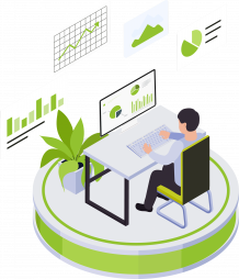 Mutual fund software shows the clients portfolio status