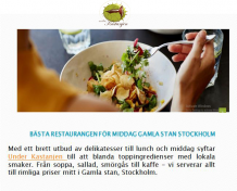 Bästa restaurangen för middag Gamla Stan Stockholm