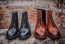 Men's handmade leather boots by Barker