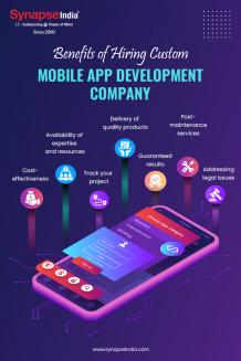 Benefits of Hiring Custom Mobile App Development Company - Infographic