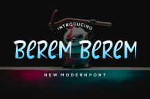 Berem Berem Font Free Download OTF TTF | DLFreeFont